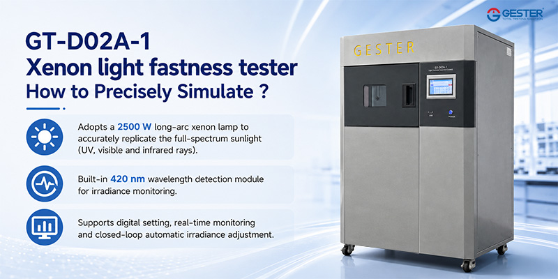 GT-D02A-1 Xenon light fastness tester How to Precisely Simulate