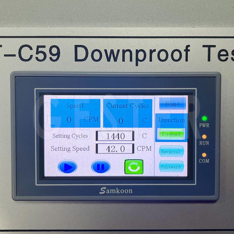 Downproof Tester
