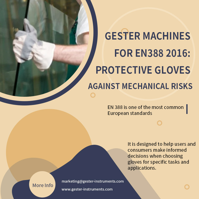 Máquinas GESTER para EN388 2016: Guantes de protección contra riesgos mecánicos