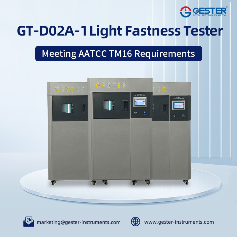 Cumplimiento de los requisitos de AATCC TM16 con el comprobador de resistencia a la luz GT-D02A-1