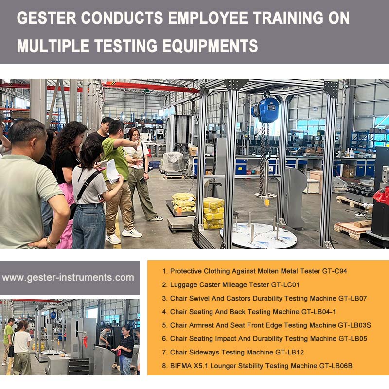 GESTER lleva a cabo formación de empleados en múltiples máquinas de prueba