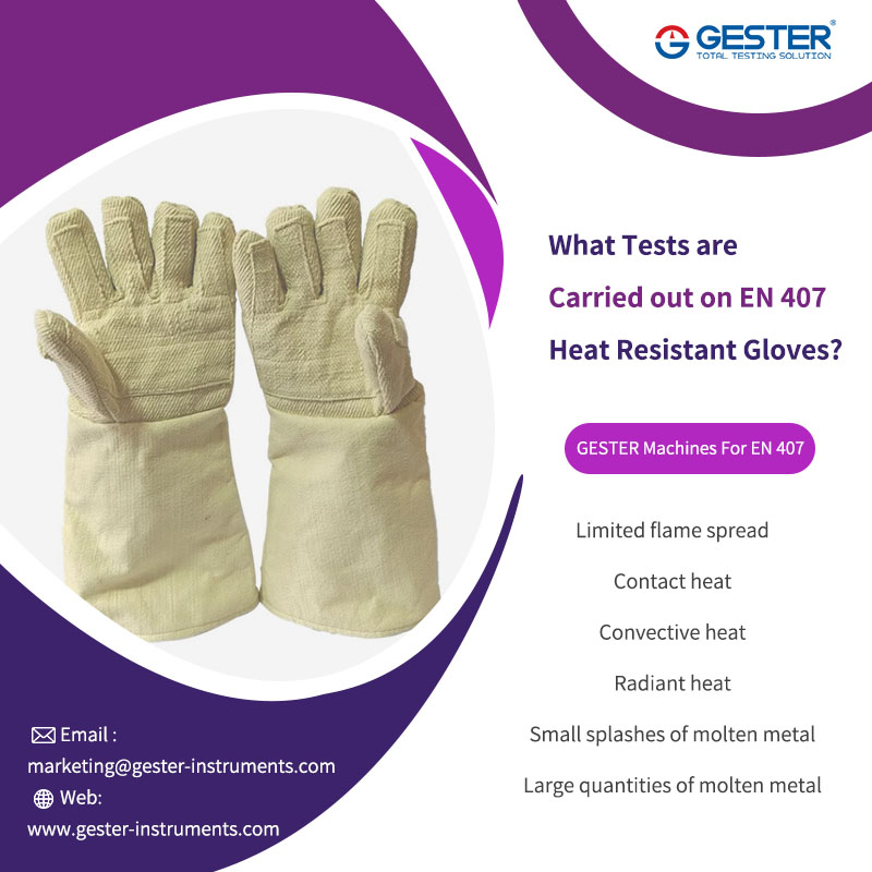 ¿Qué pruebas se realizan en los guantes resistentes al calor EN 407?