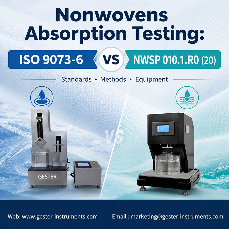Ensayo de absorción de no tejidos: ISO 9073-6 FRENTE A NWSP 010.1.R0 (20)