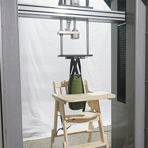 Método de prueba de la máquina de prueba de impacto de silla alta